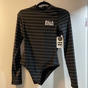 Billabong mock neck bodysuit rash guard